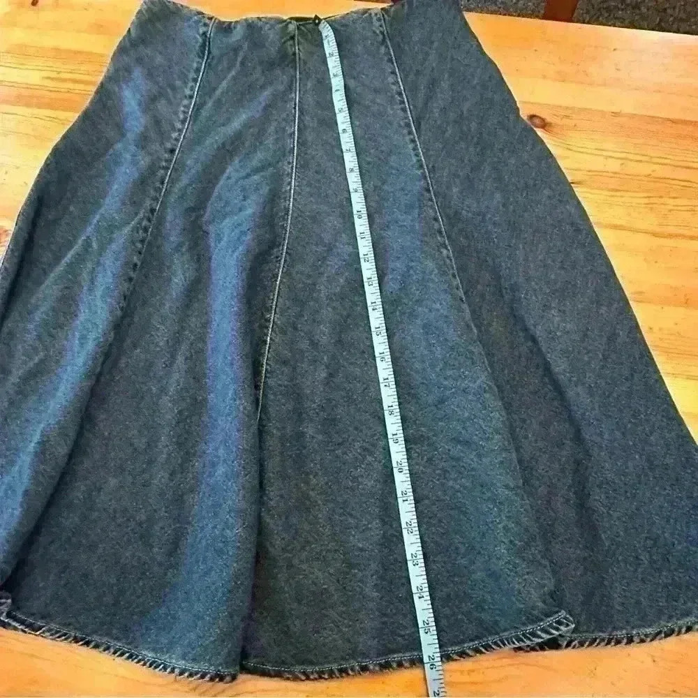 Jones New York Signature Denim panel patchwork skirt women 8 - Picture 3 of 9